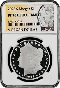 Dólar de plata Morgan US Mint 2023-S, PF70 por NGC, ¡¡¡una moneda EXCEPCIONAL!!!! - Imagen 1 de 4