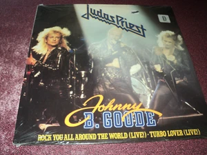 JUDAS PRIEST JOHNNY B. GOODE 12" SINGLE LP SEALED TURBO LOVER LIVE ATLANTIC 1988 - Picture 1 of 1