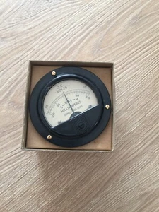 MILLIAMPEROMETRO SIGNAL CORPS IS-180 DUAL SIDE MILLIAMPERES NOS - Zdjęcie 1 z 4