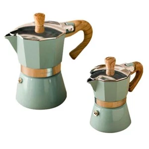 Kaffeekanne Aluminium 150-300 ml grün romantisch leicht befüllbar massiv Wohndeko - Bild 1 von 26