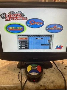 Juegos de mesa de TV Plug & Play 3 juegos en 1 Battleship Simon Checkers - Imagen 1 de 8