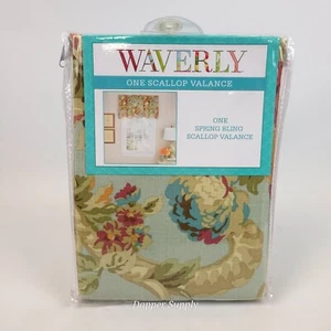 Waverly One Cenefa Vieira Primavera Bling Vapor 52" x 18" Floral Nuevo - Imagen 1 de 5