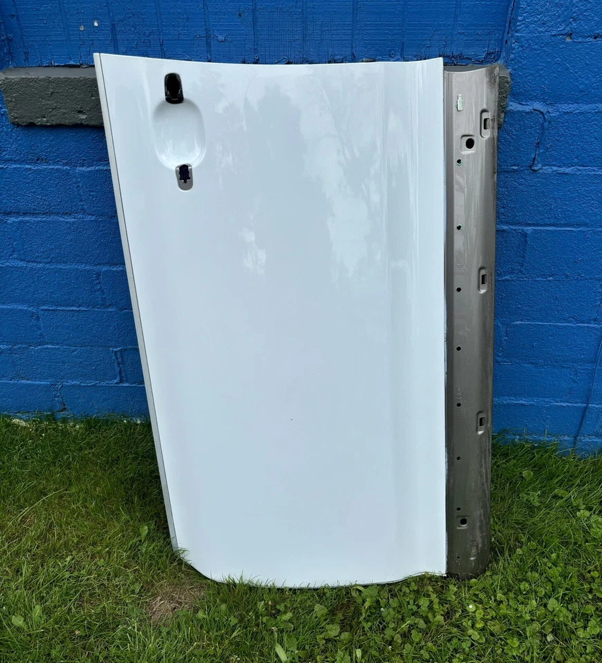 Carcasa de puerta delantera izquierda lado del conductor blanca Porsche Cayenne 2003-2006 OEM Foto 1 de 4