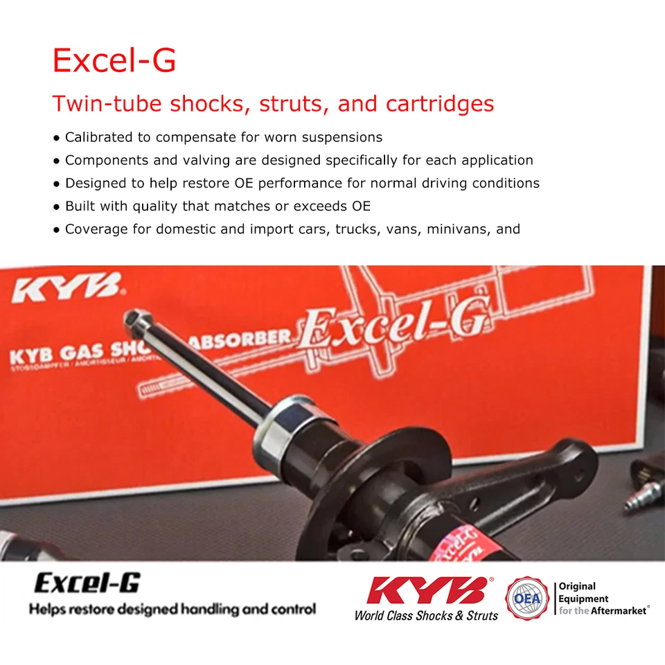 Juego (2) Par Amortiguador Trasero KYB Excel-G Izquierdo Derecho Para 2002-2007 SATURN VUE Foto 1 de 4