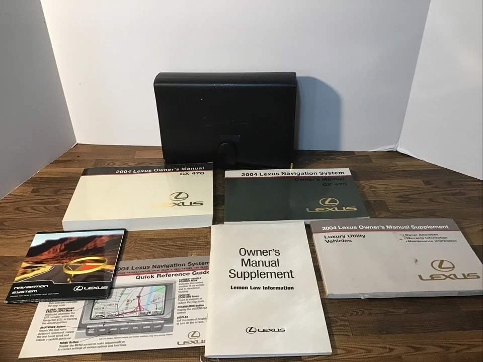 2004 Lexus GX 470 GX470 owners manual & portfolio With Navigation CD - Image 1 of 4