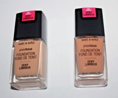 Wet N Wild Photo Focus Foundation #1111526 + #1111529 Lot Of 2 Sealed - Image 1 of 2