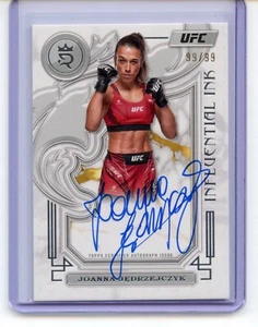 2024 Topps Royalty UFC Joanna Jedrzejczyk Influential Ink Auto /99 On Card - Picture 1 of 2