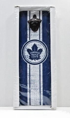 Toronto Maple Leafs NHL Hockey Wall Mounted Magnetic Back Bottle Cap Opener New Cover