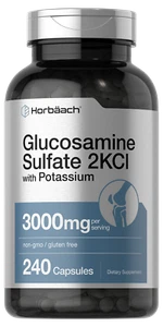 Glucosamine Sulfate 2KCI with Potassium | 3000mg | 240 Capsules | by Horbaach - Picture 1 of 7