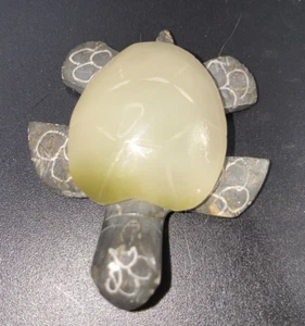 Estatuilla de tortuga marina tallada a mano de mármol/piedra 71A-1163K - Imagen 1 de 10