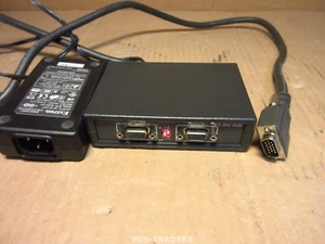 Amplificateur de distribution Extron VGA P/2 DA2 Plus 300 MHz avec bloc d'alimentation et câble VGA - Photo 1/4