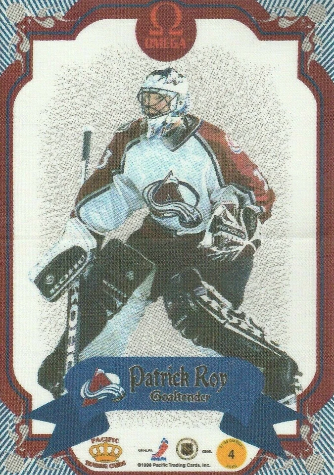 1997-98 Pacific Omega Silks #4 Patrick Roy (1:73)! - Image 1 of 1