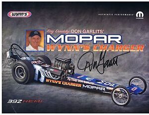 AUTOGRAPHED " BIG DADDY" DON GARLITS WYNN'S CHARGER SWAMP RAT XII HANDOUT  CARD!
