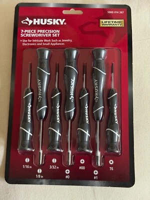 HUSKY Precision Screwdriver Set Electronics Small Objects (7-Pc)🔥NEW - Image 1 of 2