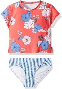 Seafolly Girls' 189567 Big Short Sleeve Surf Set Swimwear Size 6 - Picture 1 of 2