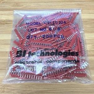 200x BI Technologies L101C104 Resistor Network SIP-10 Bussed Array 100kΩ ±2% NOS - Picture 1 of 2