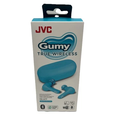JVC Gumy True Wireless Headphones (HA-A7T) Soda Blue - Image 1 of 4