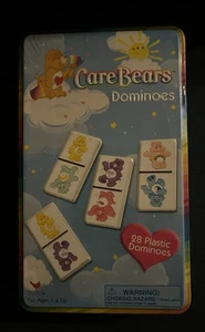 Cardinal 2003 NEW Vintage Care Bears Dominoes Game Collectors Tin Factory Sealed - Picture 1 of 8
