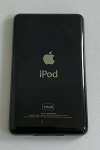 Black Back Plate Apple iPod Classic 6th 7th Housing Rear Thin Cover 256GB Rear - Photo 1 sur 1