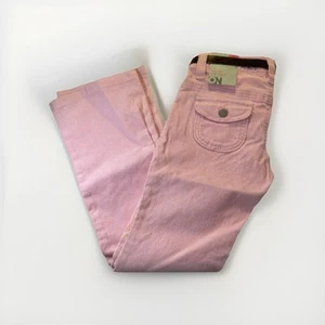 Size 7 Girls Corduroy Jeans Pink Boot Cut Pants Old Navy-As Is, Comes With Belt! - Picture 1 of 8