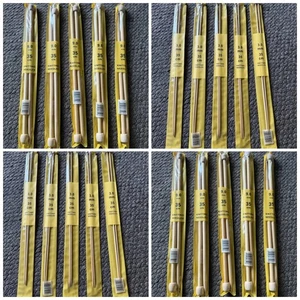 Bambus Stricknadeln Paar - geknöpfte Nadeln - 35 cm Länge - 3 mm - 10 mm - Bild 1 von 3