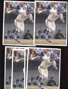Seven 1980 Kansas City Royals Team Issued 4 X 5 1/2 Photo All George Brett (7) - Picture 1 of 1
