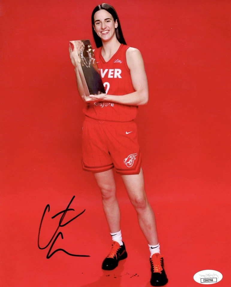 Caitlin Clark Signed 8x10 Photo Indiana Fever ROY Autographed JSA COA - Image 1 of 3