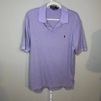 Polo Ralph Lauren Para Hombre Lavanda Rayas Talla Grande Foto 1 de 4