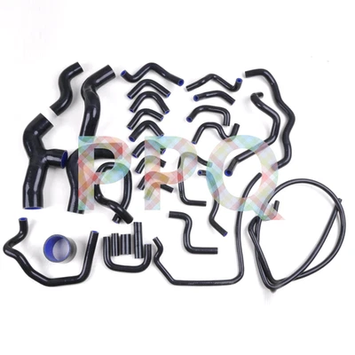 Kit de manguera de refrigerante de radiador de silicona para Subaru Forester SG9 1998-2007 2,5T negro Foto 1 de 4
