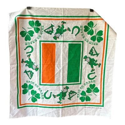 Pañuelo Ireland Erin Go Bragh “Irlanda para siempre” trébol de cuatro hojas Foto 1 de 4