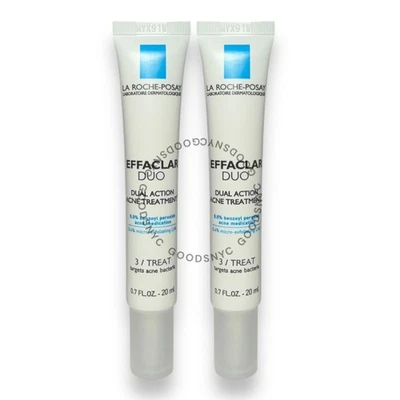 LOT OF 2 La Roche Posay Effaclar Duo Dual Action Acne Treatment 0.7oz 07/25 NWOB - Image 1 of 3