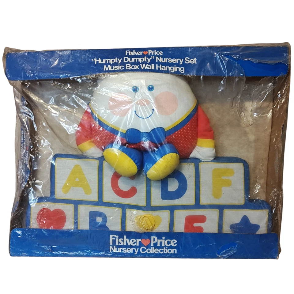 Винтажная 1984 Fisher-Price Шалтай Болтай Музыкальная шкатулка Настенная Детская комната США - Изображение 1 из 4