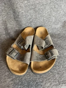 Sandalias informales Birkenstock Arizona plantilla suave topo gamuza cuero talla EU41 - Imagen 1 de 8