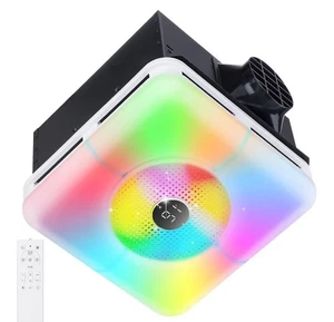 Bathroom Exhaust Fan with Bluetooth Speaker & Light, 240 CFM Ventilation Fan  - Picture 1 of 8