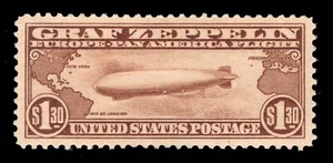 MUJERES: EE. UU. #C14 GRAF ZEPPELIN COMO NUEVO OG LH PSE CERTIFICADO GRADUADO XF-SUP 95J LOTE #94761 - Imagen 1 de 3