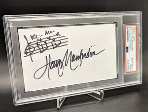 Harry Manfredini Friday the 13th Composer PSA/DNA Autógrafo Firmado Notas Letra - Imagen 1 de 1