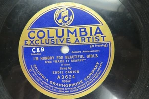 Eddie Cantor - COLUMBIAA3624 - Ich bin hungrig nach schönen Mädchen & ich liebe sie - sie - Bild 1 von 2