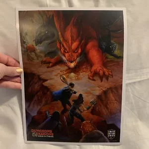 NEW Dungeons & Dragons 9X12 Authentic Promo Poster LIMITED Edition 2023 DND D&D - Picture 1 of 1