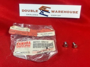 NOS OEM Yamaha 98701-05012 Flat Head Screw LOT OF TWO (2) - Picture 1 of 2