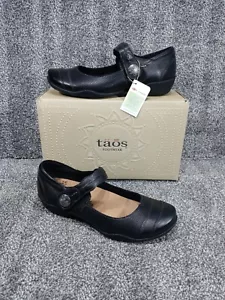 New w/ Box Taos Size 9.5 Bravo Black Leather Mary Jane Flats Water Shoes Womens - Picture 1 of 17