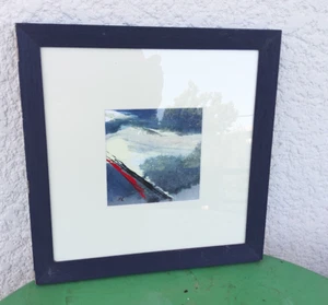 peinture toile signée encadrée art contemporain abstrait style PIERRE FICHET - Bild 1 von 14