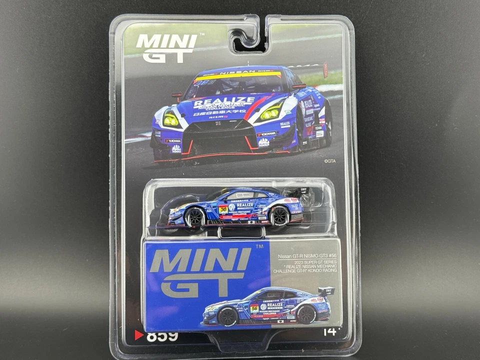 Mini GT NISSAN GT-R NISMO GT3 #56 REAL NISSAN Kondo Racing #859 1/64 Foto 1 de 1