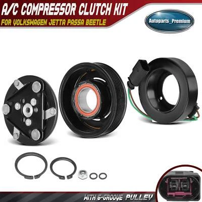 Kit de embrague compresor de aire acondicionado para Volkswagen Jetta Passa 2016-2018 Beetle 15-17 Foto 1 de 4