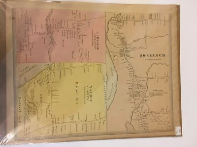 Connecticut, Hartford County Map, 1869, Hockanum, Burnside, Naubuc P1 - Image 1 of 4