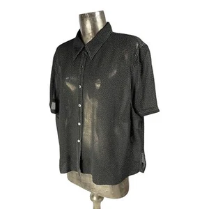 ELVI Womens Tunic Shirt Blouse Top XXL 26 Black Polka Dot (EU54) Oversize - Picture 1 of 11
