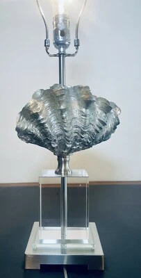 Lámpara Crestview Seaside Collection Cristal y Plata Concha Moderna Costera Foto 1 de 4