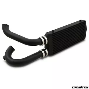 SCHWARZ FRONTLAGER LADELUFTKÜHLER FMIC KIT FÜR VOLKSWAGEN VW BORA 1.8T 20vT 99-06 - Bild 1 von 12