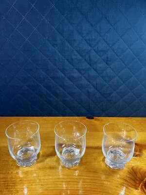 3 Rosenthal Crystal Classic Rose Monbijou 4¼" Old Fashioned Whiskey Glassses - Image 1 of 4