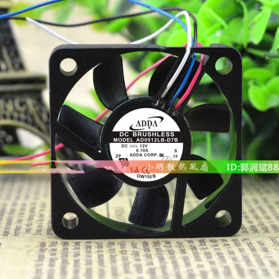 ADDA  AD5012LB-D7B 5015 5cm 12V 0.10A 4-pin Chassis Cooling Fan Small - Image 1 of 4