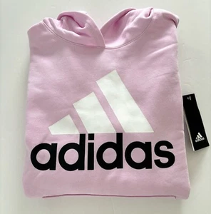 NWT, Girls ADIDAS Pink Extra Roomy Logo Hoodie. Size XL(16) - Picture 1 of 1